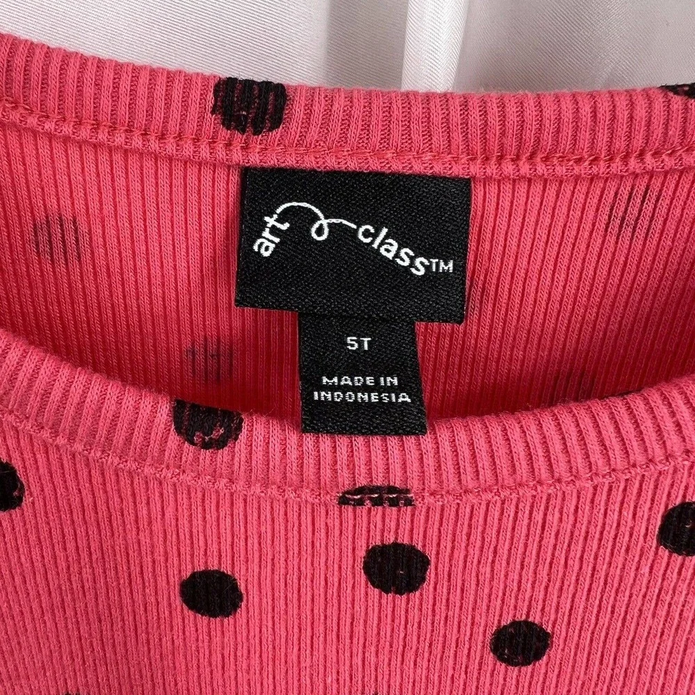 Art Class Pink‎ Dot Dress Size 5T